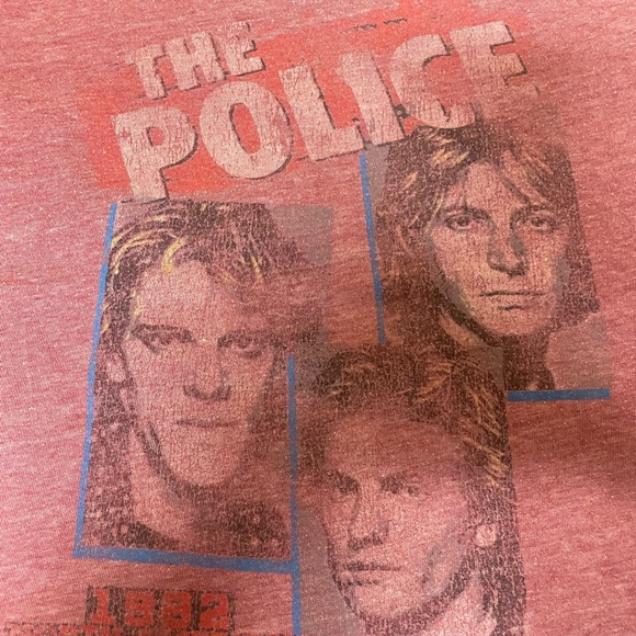 Lucky brand size small vintage looking Police Graphic T-Shirt -EUC - Picture 2 of 4